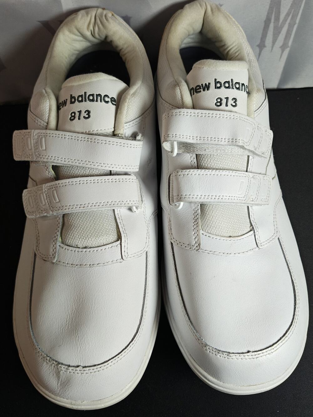 NEW BALANCE Men's 16 2E(Wide) 813 Athletic Running Shoe White New *Stains*